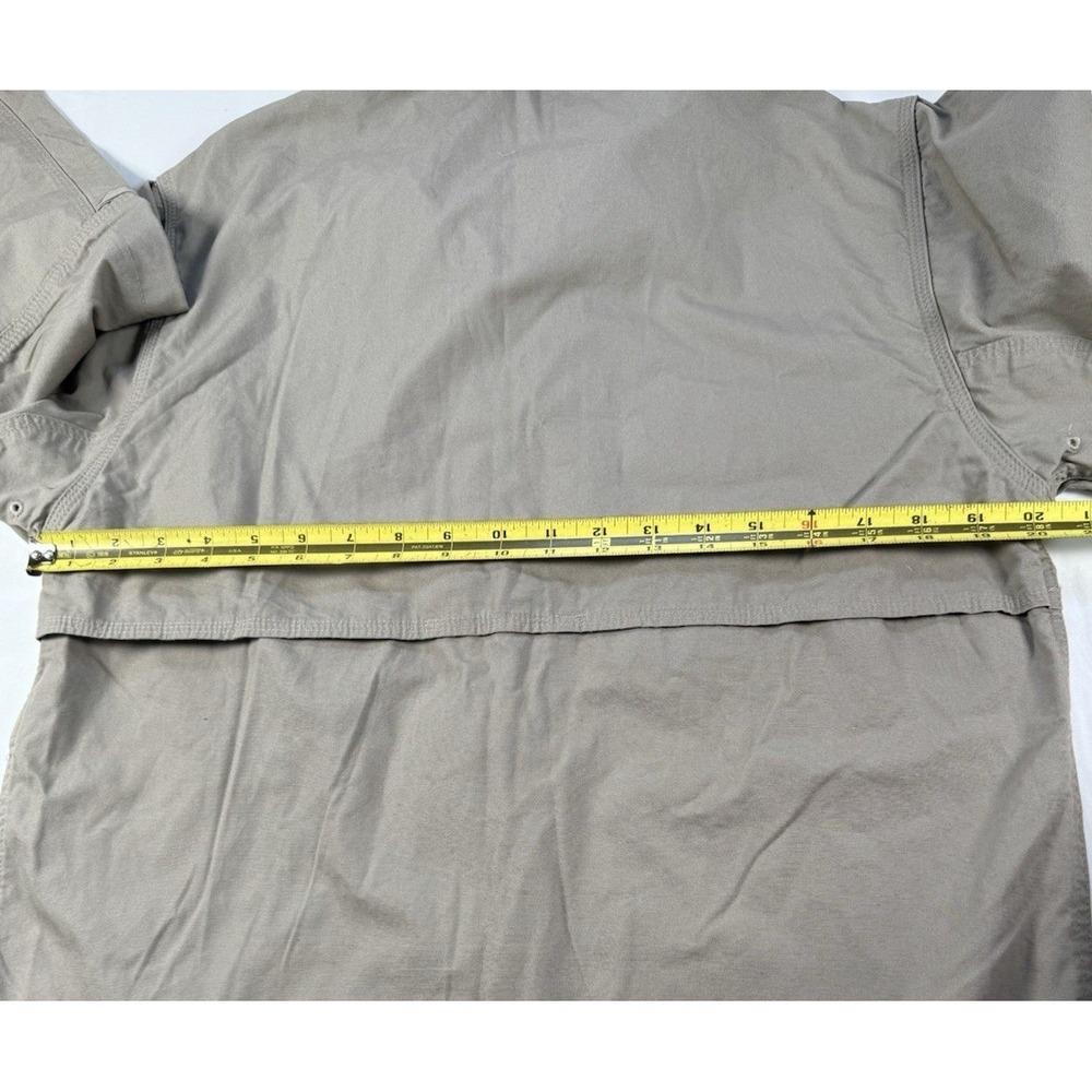 5.11 Tactical Series Shirt Mens Small Khaki Vented Canvas Long Sleeve Button‎ Up - Picture 6 of 7